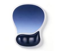 Tapis de Souris Ergonomique avec Repose-Poignet, Mouse Pad Antidérapant en Caoutchouc avec Support de Poignet Confortable, Soulage Les Douleurs du Carpal, Gaming et Voyage (Dégradé Bleu-Noir)