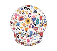 Tapis de Souris Ergonomique avec Support de Poignet en Gel et Base PU en Silicone, Durable Mouse Pad et Lavable, Tapis Souris Gaming pour Bureau, Fournitures Scolaires, PC - Couleur Z-O24