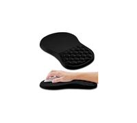 Tapis de souris ergonomique avec support pour poignet et mousse à mémoire de forme inclinée pour soulager le syndrome du canal carpien (11,8 x 7,9
