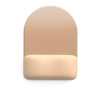 Tapis de souris ergonomique en mousse à mémoire de forme demi-cerclé avec base antidérapante pour bureau