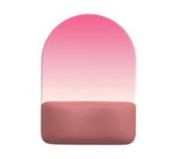 Tapis de souris ergonomique en mousse à mémoire de forme demi-cerclé avec base antidérapante pour bureau