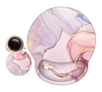 Tapis de souris ergonomique Eyscar, repose-poignet en gel avec dessous de verre, antid rapant et anti-douleur, pour ordinateur de bureau et ordin