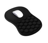 Tapis de Souris Ergonomique Gaming pour Poignets avec Design de Massage, Repose Poignet Souris Ergonomique avec Mousse à Mémoire de Forme et Base en PU Antidérapante, 30x20CM, Accessoire Bureau