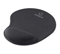 Tapis de souris ergonomique - RENKFORCE - Gel - Réduit les points de pression - Antidérapant - Noir
