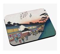 Tapis de souris Estampe japonaise 13 village rue commerçante art délicat G