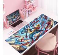 Tapis de souris esthétique Anime P-pokemon Lucario, tapis de table pour ordinateur portable, clavier, accessoires de jeu de bureau, tapis XXL Luca-18