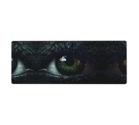 Tapis de souris et clavier extra large Eyes in The Dark (30,5 x 80 cm), convient pour les ordinateurs, les consoles de jeux, etc., convient pour le bureau et l'étude, améliorant l'efficacité et le