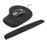 Tapis de Souris et Clavier Trixes ensemble noir de repose-poignet à gel Noir G