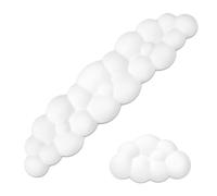 Tapis de Souris et Repose-Poignet Clavier, Mouse Pad Ergonomique and Nuage Doux Repose Poignet Clavier et Souris en Mousse à Mémoire, Antidérapant Wrist Rest pour Ordinateur Portable, Bureau, Jeux