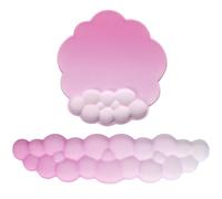 Tapis de souris et repose-poignets de clavier ergonomiques avec design de massage surélevé, base antidérapante et repose-poignets en mouse pad à mémoire de forme pour le bureau et les jeux