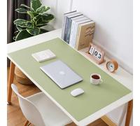 Tapis De Souris étendu en Cuir Luxueux, Tapis D’écriture De Table D’école à Domicile Durable Protecteur en Cuir PU Imperméable, Brown, 80x140cm