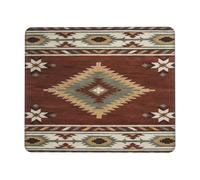 Tapis De Souris Ethnie Aztèque Amérindienne du Sud-Ouest Mousepad Étanche Mousepad De Bureau Améliore La Précision Et La Vitesse Souris Tapis pour Bureau Gaming Travail 25X30Cm