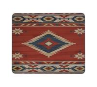Tapis De Souris Ethnie Aztèque Amérindienne du Sud-Ouest Tapis De Souris De Jeu Anti-Dérapant sous-Main pour Clavier Et Souris Durables Tapis De Souris Gaming pour Clavier Gaming Pc 25X30Cm