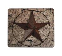 Tapis De Souris Étoile Rustique Damassé Vintage De Style Western Tapis De Souris Gaming Étanche Souris Tapis Moderne Mouse Pad pour Pc Ordinateur Souris 25X30Cm