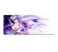Tapis De Souris Evangelion 800X300Mm, Tapis De Souris Speed Gaming, Tapis De Souris Grand Format XXL avec Base De 2Mm D'Épaisseur, pour Ordinateurs Portables, Pc