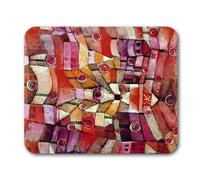 Tapis de souris expressionniste abstrait de Paul Klee (jardin de roses)