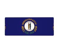 Tapis de souris extra large 30 x 80 cm avec drapeau de l'État du Kentucky pour claviers et souris RVB, adapté pour les jeux et le bureau.