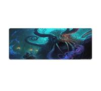 Tapis de Souris Extra Large Kings of The Sea 30x80cm avec Base en Caoutchouc antidérapante idéal pour Le Bureau et la Maison