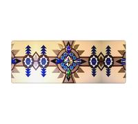 Tapis de souris extra large motif peinture aborigène 30,5 x 80 cm pour bureau, jeux et apprentissage - Durable, confortable et respectueux de l'environnement