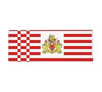 Tapis de souris extra large pour clavier, 30,5 x 80,9 cm, pour ordinateur, console, bureau, jeu, étude, drapeau du Sénat de Brême - Motif drapeau du Sénat de Brême