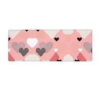 Tapis de souris extra large pour clavier, 30,5 x 80,9 cm, pour ordinateur, console, bureau, jeu, étude, motif abstrait d'amour