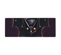 Tapis de souris extra large pour clavier, 30,5 x 80,9 cm, pour ordinateur, console, bureau, jeux, étude, motif chauve-souris fantôme noir