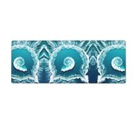 Tapis de souris extra large pour clavier, 30,5 x 80,9 cm, pour ordinateur, console, bureau, jeux, étude, motif mer d'amour