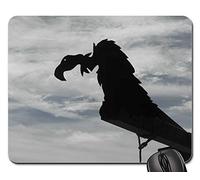 Tapis De Souris, Fantôme Sculptant Un Vautour Gaming Mousepad Antidérapante Tapis Souris Stable Souris De Bureau pour Pc Souris Professionnels 25X30Cm