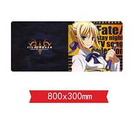 Tapis De Souris Fate Stay Night Saber Speed Gaming, Tapis De Souris 800X300 Mm, Grand Tapis De Souris Grand Format XXL avec Base De 3 Mm D'Épaisseur, pour Ordinateurs Portables, Pc