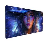 Tapis de Souris Femme Imperméable Tapis Souris XXL 1000 x 500 x 3 mm Rêveur Mouse Pad Gaming Bords Surpiqués Améliorer la Précision et la Vitesse pour Maison Bureau Décoration Table Cadeau model-5639