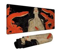 Tapis de Souris Femme Tapis de Souris Gamer Serpent Mouse Pad Bords cousus Précision et Vitesse Améliorées pour Decoration Maison Bureau Pc Portable Pc Gamer Clavier Sans fil 30 x 70 x 0.3 cm DBYH2232