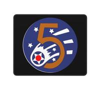 Tapis De Souris Fifth Force - Emblem (World War II) Tapis De Bureau Anti-Dérapant sous-Main Comfortable Mousepad pour Table Voyage Travail 25X30CM