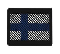 Tapis De Souris Finland Flag Mousepad Anti-Dérapant Mouse Pad Comfortable sous-Main pour Table Voyage Travail 25X30CM