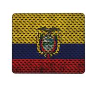 Tapis De Souris Flag of Ecuador Mouse Pad Parfait sous-Main Doux Mousepad pour Table Claviers Voyage 25X30CM