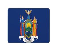 Tapis De Souris Flag of New York Print Mouse Pad Parfait sous-Main Anti-Dérapant Tapis De Bureau pour Table Voyage Travail 25X30CM