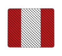 Tapis De Souris Flag of Peru Mousepad Anti-Dérapant Tapis De Bureau Comfortable sous-Main pour Table Travail Voyage 25X30CM