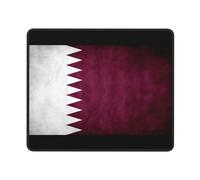 Tapis De Souris Flag of Qatar Mouse Pad Anti-Dérapant sous-Main Comfortable Mousepad pour Claviers Table Travail 25X30CM
