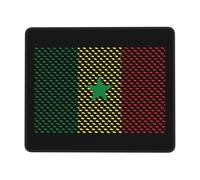 Tapis De Souris Flag of Senegal Mousepad Parfait Tapis De Bureau Doux sous-Main pour Claviers Travail Voyage 25X30CM