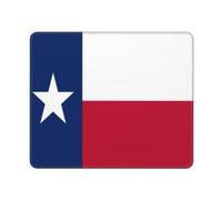 Tapis De Souris Flag of Texas Print sous-Main Doux Mouse Pad Anti-Dérapant Mousepad pour Table Claviers Voyage 25X30CM
