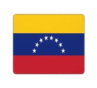 Tapis De Souris Flag of Venezuela Print Mouse Pad Anti-Dérapant sous-Main Parfait Tapis De Bureau pour Table Voyage Travail 25X30CM