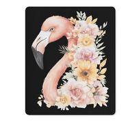 Tapis De Souris Flamingos Head with Florals Mouse Pad Glissement Facile sous-Main Résistant Aux Eclaboussures Accessoires De Jeu pour Gaming Bureau Ordinateur L