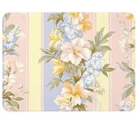 Tapis de Souris Fleurs 420 x 350 x 3mm, Petit Compact Surface Lisse en Microfibre Tapis Souris Base en Caoutchouc Anti-Dérapant Silencieux Rapide et Précise pour Gaming, Travail, Home (Bande),Model346