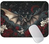 Tapis de Souris Fleurs 60 x 40 cm, Tapis Souris Gaming Batte, Mouse Pad avec Base Anti-Dérapante en Caoutchouc, Améliore la Précision et la Vitesse, Petit Portable Mouse Pad pour Gamer, Bureau M3-572