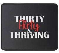 Tapis De Souris Flirty and Thriving 1993 1994 1995 Birthday 30 Year Old Happy Mousepad Anti-Dérapant Mouse Pad Comfortable sous-Main pour Travail Table Claviers 25X30CM