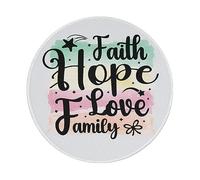 Tapis De Souris Foi, Espérance, Amour, Famille, Christianisme, Citation Colorée 7 Mouse Pad Petit Tapis De Souris Gaming Bords Cousus Mousepad pour Maison Voyage Ordinateur 20X20 Cm