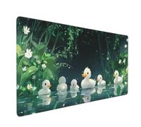 Tapis de Souris Forêt Tapis de Souris XXL 800x400 mm Canard Mouse Pad avec Surface Imperméable et Base Antidérapante, Convient pour Bureau, l'ordinateur, Améliore la Précision et la Vitesse 2S-462