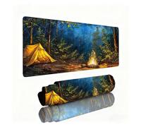 Tapis de Souris Forêt Tapis de Souris XXL Feu Mouse Pad 1000x500x3mm, Base Caoutchouc Anti-Dérapant, Améliore la Précision et la Vitesse, Texturée Résistant à Usure Lavable, Accessoires Gaming 0B-707
