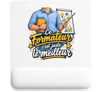 Tapis de Souris Formateur C'est Juste Le Meilleur Métier | Tapis Ergonomique 22 × 18 cm Repose-Poignet en Mousse | Bureau Télétravail Études | Cadeau Homme Femme Anniversaire Noël