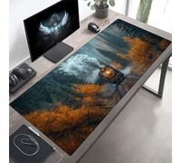 Tapis de Souris Former Grand Tapis Souris XXL, Noir Mouse Pad Bureau Gamer, à Bords Cousus, Base en Caoutchouc Antidérapante, sous Main pour Clavier et Mouse Pad, Cadeau 1000x400x3mm PjY1506 4-8