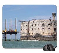 Tapis De Souris, Fort Boyard Fort Boyar Charente-Maritime Paysage Tapis De Souris D'Ordinateur Antidérapante Tapis Souris Stable Souris De Bureau pour Jeux Ordinateur Souris 25X30Cm